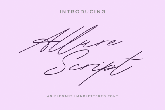 Allure Script: Elevating Editorial Design with a Handcrafted Touch