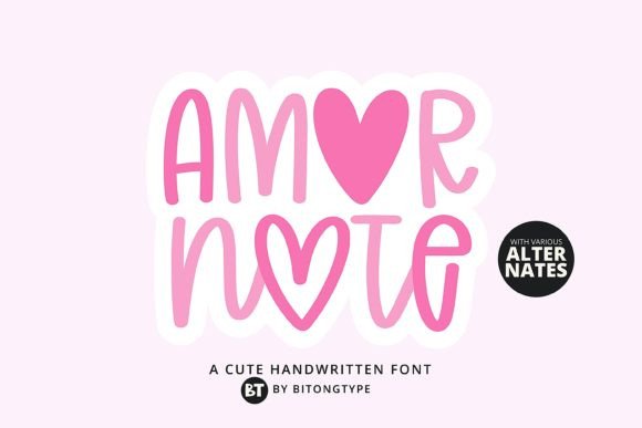 Amor Note: The Handwritten Font That Brings Charm to Every Maker’s Creation