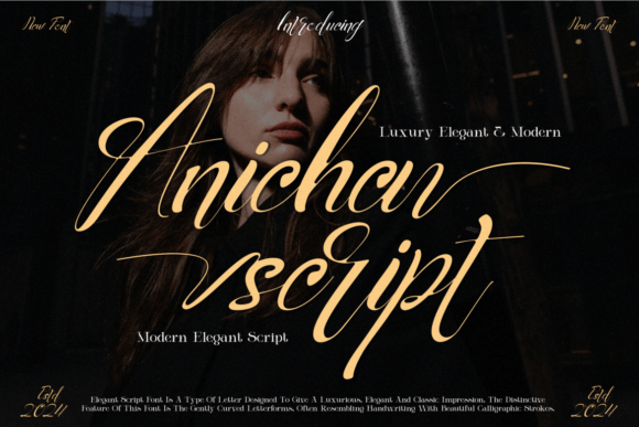 Anicha Script: A Modern Elegant Typeface for Web Designers
