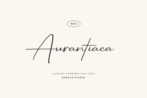 Aurantiaca Signature: A Feminine Handwritten Font for Crafters & Sellers