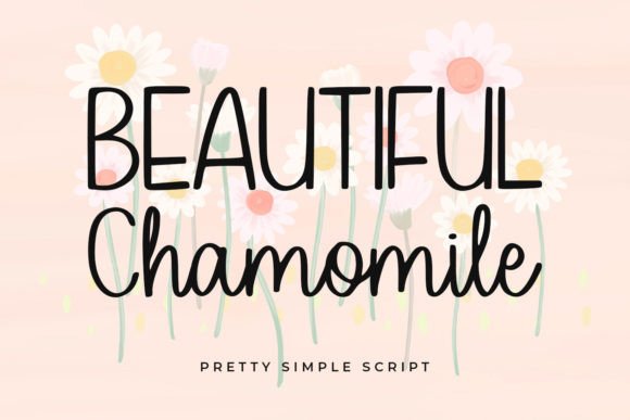 Beautiful Chamomile: A Soft Script Font for Handmade Labels, Invitations, and Seasonal Crafts