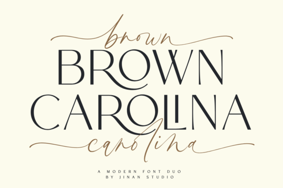Brown Carolina Duo: A Refined Font Pairing for Modern Editorial Design