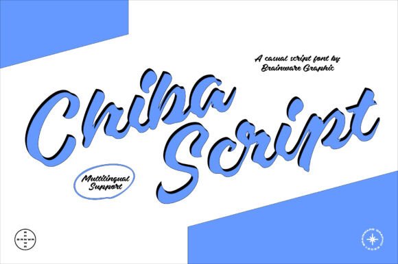 Chiba Script: A Playful Font for Casual Branding Projects
