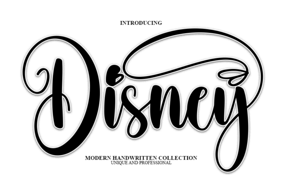 Disney Font: A Delicate Script for Expressive Editorial Design