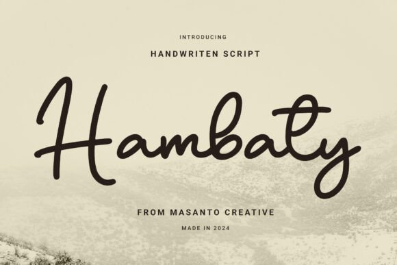 Elegant Typography with Hambaty Script for Modern Web Design
