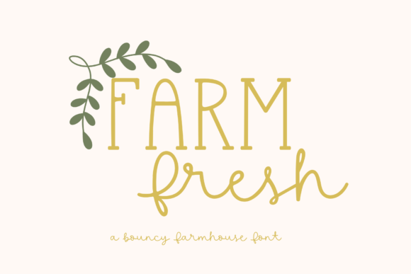 Farm Fresh Font: A Handwritten Touch for Professional Branding