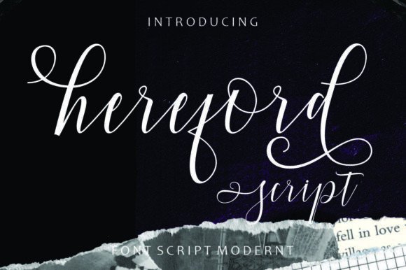 Hereford Script Font: A Craft Maker’s Secret for Beautiful Product Design