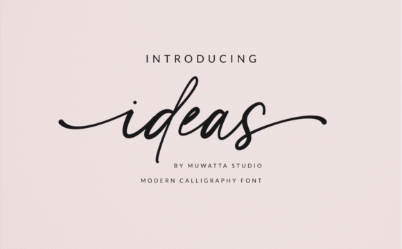 Ideas: A Sophisticated Script Font for Elegant Web Design