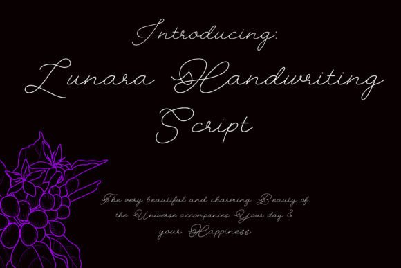 Lunara Handwriting Script 6.0: A Delicate Typeface for Modern Craft and Product Design