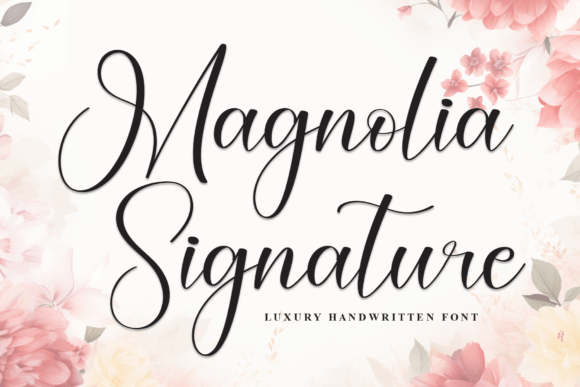 Magnolia Signature: A Graceful Handwritten Font for Elegant Branding