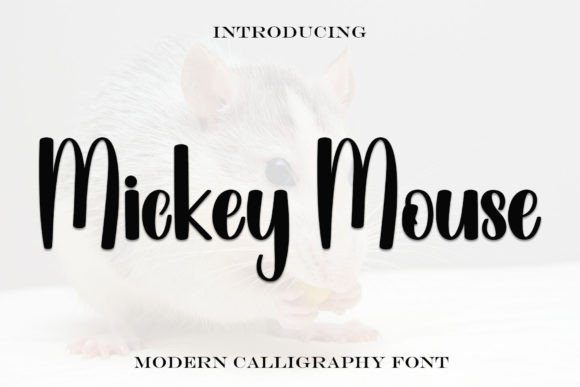 Mickey Mouse Font: A Playful Script for Digital Branding and Web Design