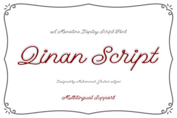 Qinan Script: A Stylish Display Font for Modern Web Design