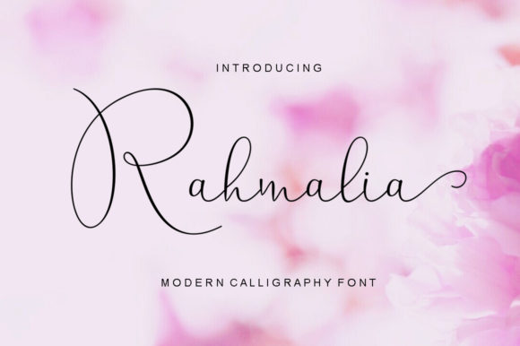 Rahmalia Script: A Modern Calligraphy Font for Editorial Elegance