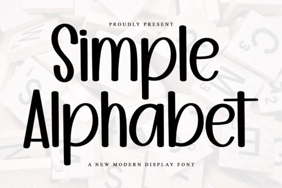 Simple Alphabet: A Festive Typeface for Editorial Design and Digital Publishing
