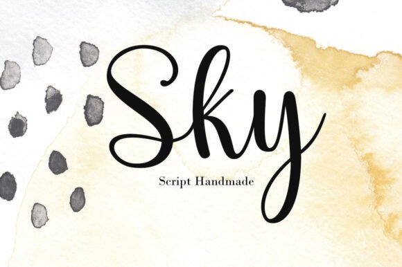 Sky Script: A Handwritten Font That Elevates Branding with Timeless Charm