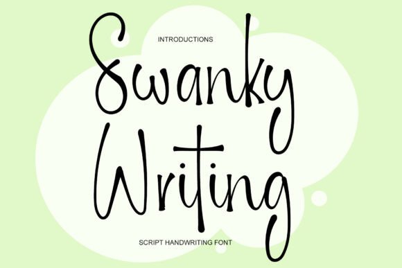 Swanky Writing: A Festive Typeface for Vibrant Editorial Design