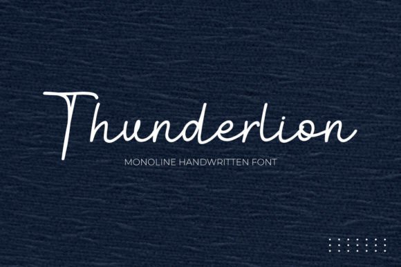 Thunderlion: A Monoline Handwritten Font That Elevates Web Design