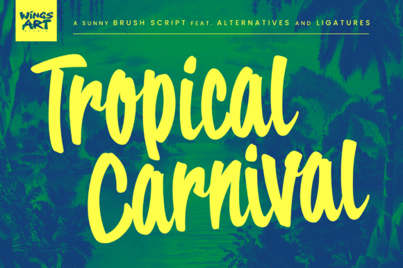 Tropical Carnival: A Sun-Kissed Font for Bold Summer Campaigns
