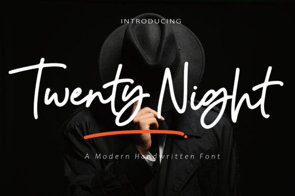 Twenty Night: A Modern Handwriting Font for Crafters and Makers