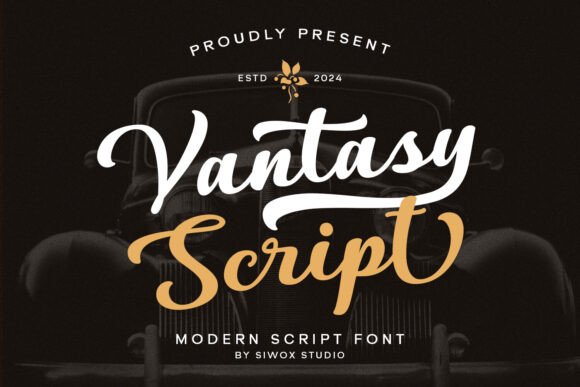 Vantasy Script: A Modern Typeface for Digital Branding and Web Design